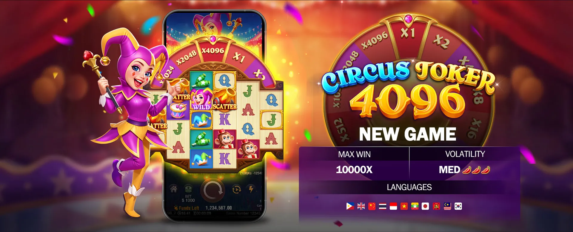 Dynamic gaming background for Ninong Gaming